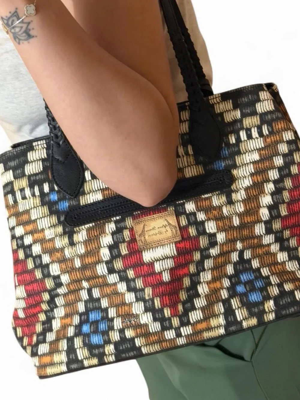 Authentic Brighton African Stories Sahara Canvas Handbag